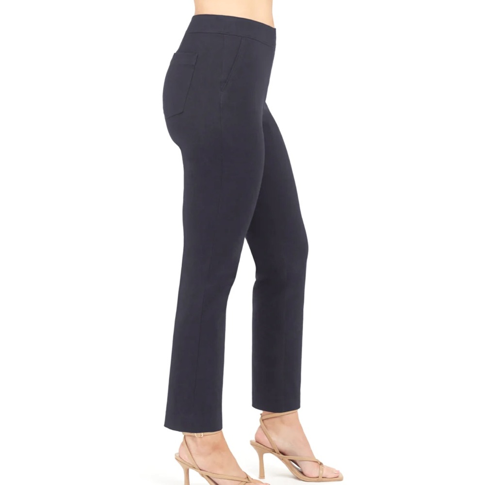 SPANX On The Go Ankle Black Slim Straight Pant Leggings Large